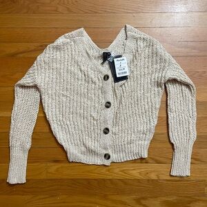 Madison Cream Chunky Knit Cardigan